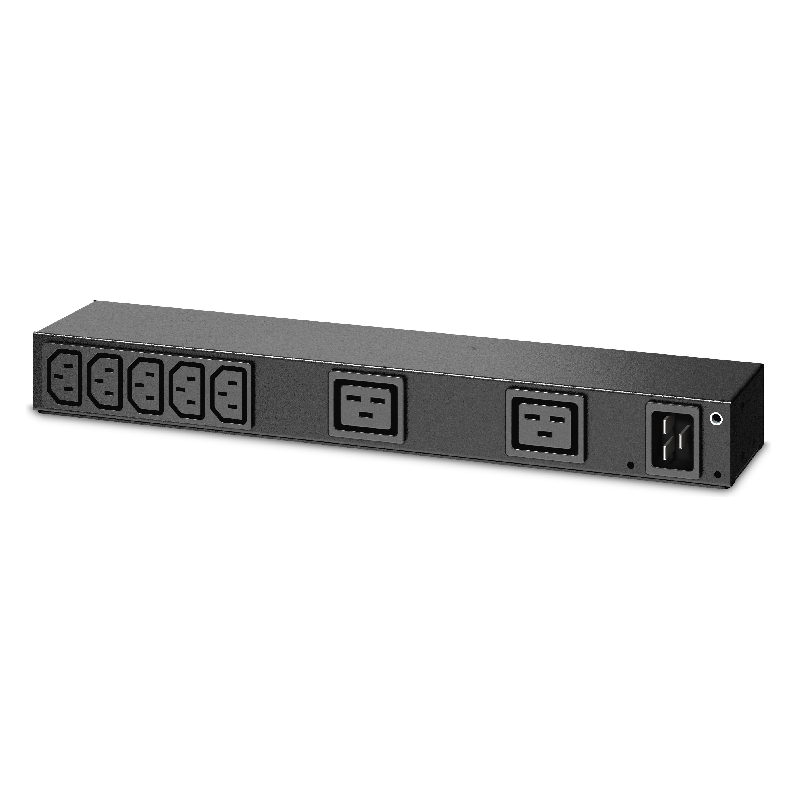 APC Rack PDU Basic 0U/1U 100-240V/20A 220-240V/16A (7) C13 (2) C19 (AP6120A)