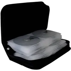 Archivierungsmappe 96 Discs schwarz Nylon