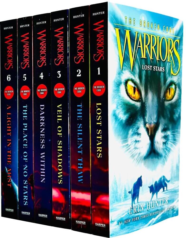 Warrior Cats by Erin Hunter: Series 7 The Broken Code 6 Books Collection Set - Ages 8-12 - Paperback HarperCollins Publishers