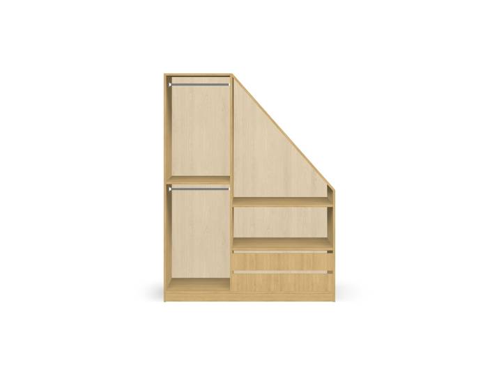 Dressing sous comble Pickawood Mélaminé premium Chêne