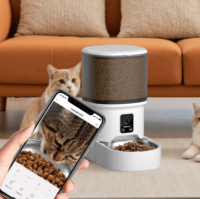Inspire Curations SmartMeal WiFi Automatic Pet Feeder 4L camera Pet Feeder l 4l