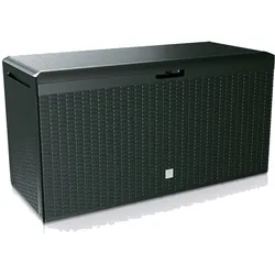 Prosperplast Auflagenbox Kunststoff Kissenbox 290L Gerätetruhe Kiste Gartentruhe