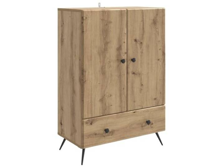 KPOTUERTU Sideboard Artisan-Eiche 66 x 34,5 x 95 cm Holzwerkstoff Buffet, Esszimmer, Wohnzimmer, Flur, Stauraum, Regale, klassisch, zeitlos, Montage erforderlich