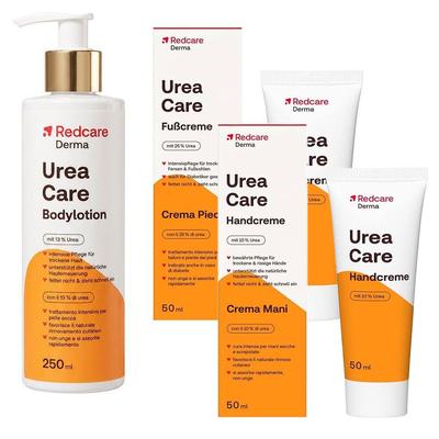 Redcare Urea Fusscreme + Bodylotion Handcreme 250+50+50 ml