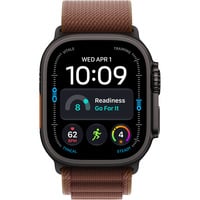 Watch Ultra 4, Smartwatch Titan natur, 49 mm, Alpine Loop Burgunder L, Cellular