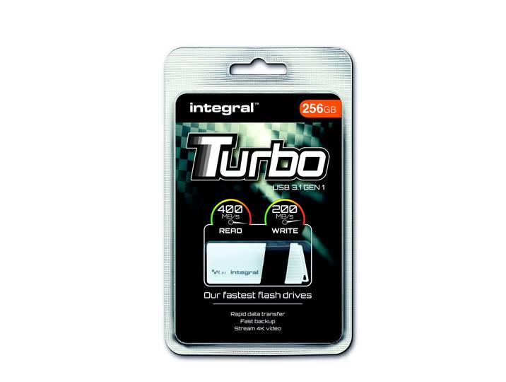 INTEGRAL MEMORY Turbo - Clé USB 3.0 - 256 Go - Blanc