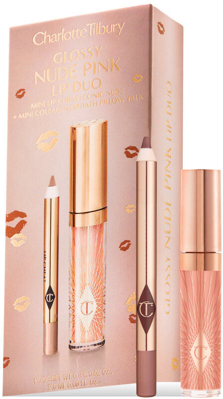 Glossy Lip Duo - Nude Pink Charlotte Tilbury 106 Glossy Lip Duo Size: