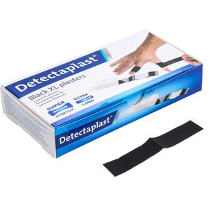 Detectaplast Pflaster Black Finger, 50 Strips, elastisch, 12 x 2cm