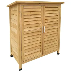 Helloshop26 - Gartenhaus mit Doppeltüren 87 x 46 x 91 cm Fichtenholz 16_0002173