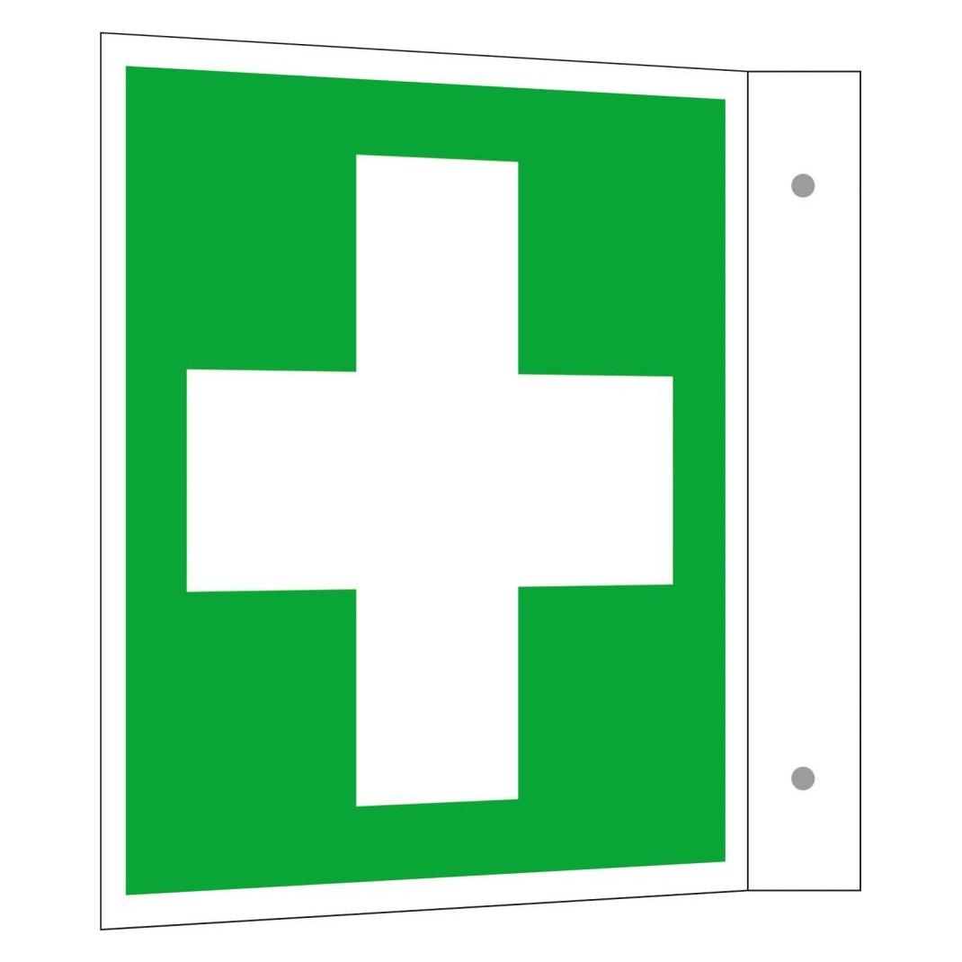 SafetyMarking ErsteHilfeSchild Fahne Erste Hilfe 2.5x (15.9213)