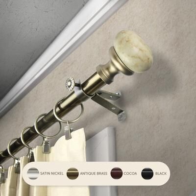 InStyleDesign Alf Adjustable Curtain Rod 13/16 inch dia.