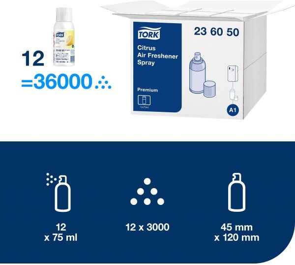 Tork A1 Luftfrisker Spray, Citrus