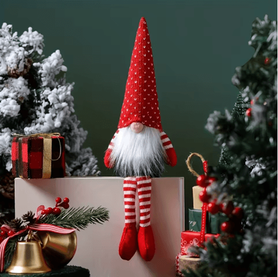 Inspire Picks Nordic Christmas Gnome Plush Doll And Faceless Holiday Tabletop Decoration red Hat