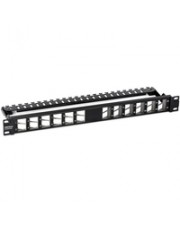 TRENDnet 24 Port Patch Panel für Keystones gewinkelt 1U Patch-Panel (TC-KP24SA)