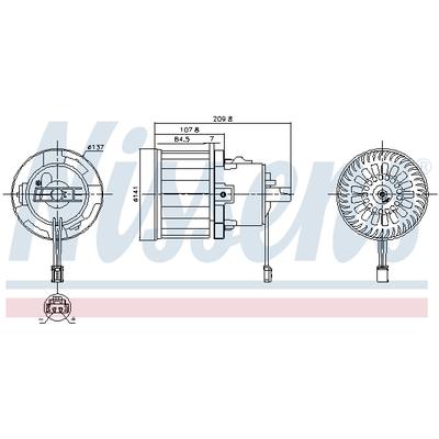 NISSENS Innenraumgebläse 87610 für Peugeot