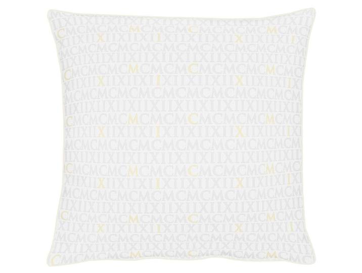 Dekokissen APELT Mars Gr. 1, weiss (weiß, schriftzüge unifarben), B:40cm L:40cm, Polyester, Dekokissen_Sitzkissen_Kissenhüllen, Dekokissen, ohne Füllung