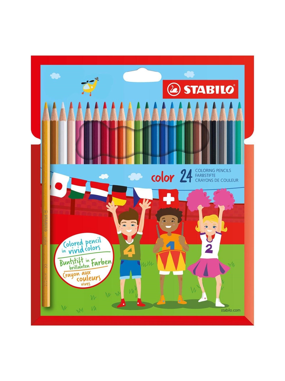 STABILO color - Colored Pencil - Set With 24 Pieces