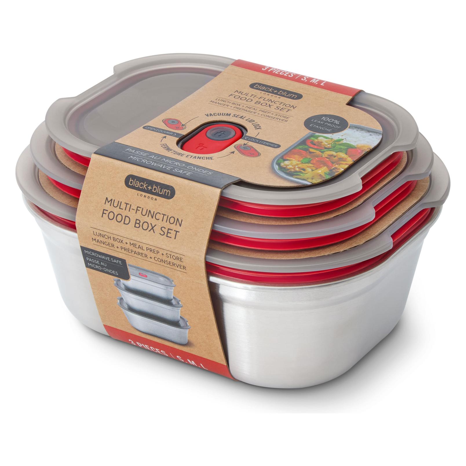 Black + Blum STEEL FOOD BOX - Set (FBSS-BX-PACK1)