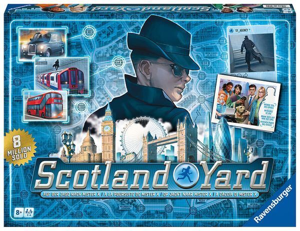 RAVENSBURGER Scotland Yard, Suchspiel, 2-6 Spieler, ab 8 Jahre