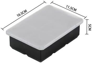 The Handy Homestead Silicone Ice Cube Tray With Lid For Large Round And Square Cocktail Ice square