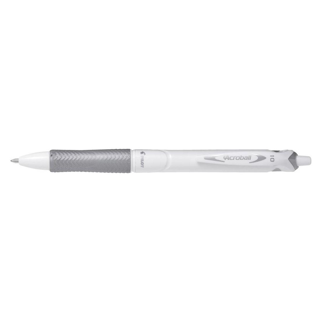 Pilot Druckkugelschreiber ACROBALL PURE WHITE, schwarz (1x) (479212)