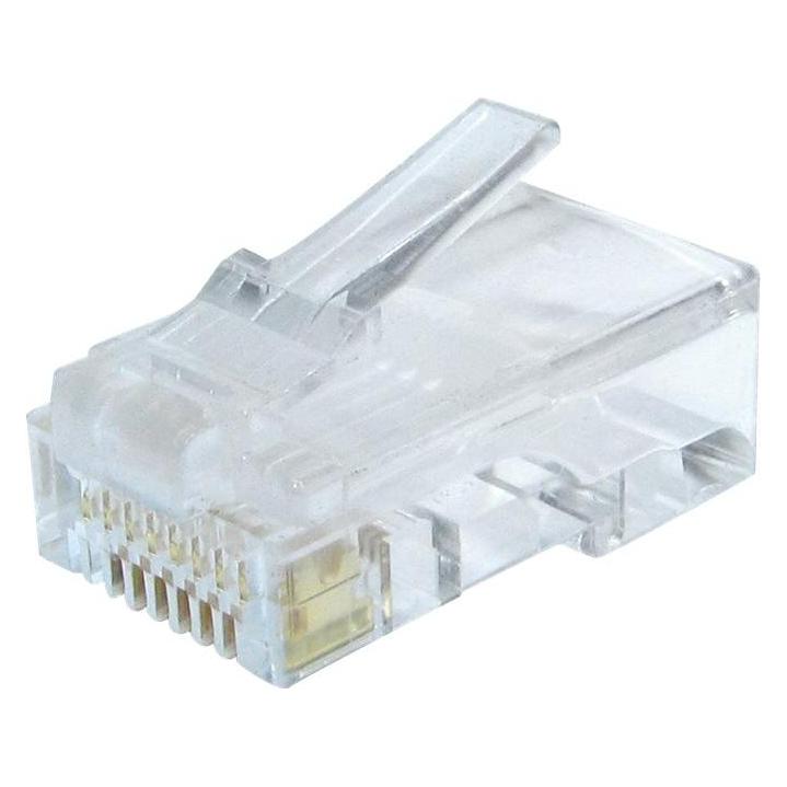 Gembird LC-8P8C-002/100 LAN modular plug 8P8C for solid CAT6 LAN cable, 30U ( 100 pcs.) (CAT6, 0.17 m) (LC-8P8C-002/100)