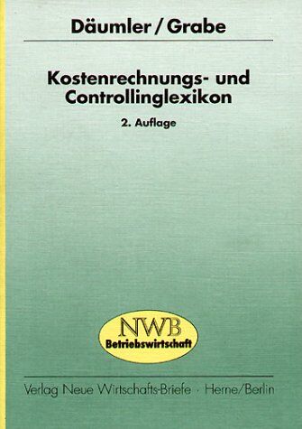 Klaus-Dieter Däumler - Kostenrechnungs- und Controllinglexikon - Preis vom 30.09.2026 22:30:23 h