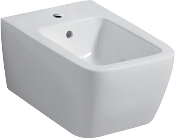 Geberit iCon Square Wand-Bidet 231910600 geschlossene Form, mit Überlauf, weiß KeraTect