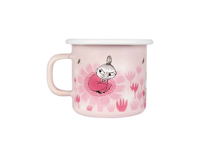 Muurla Tasse en émail Girls 25 cl Rose