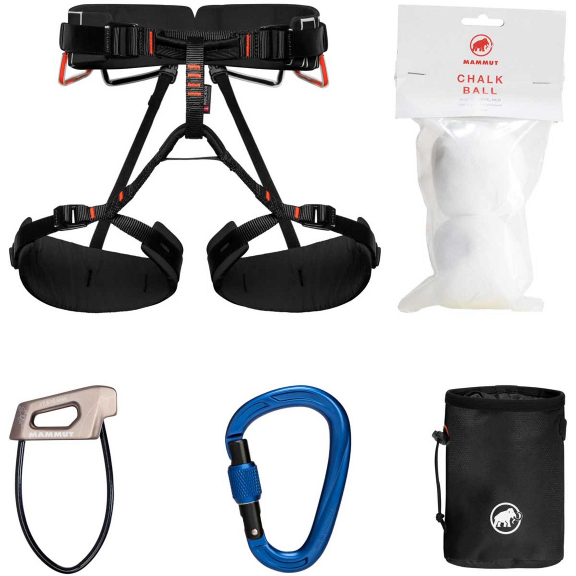 Mammut 4 Slide Climbing Package Kletterset Einsteiger schwarz Größe L Alpinklettern | Sportklettern
