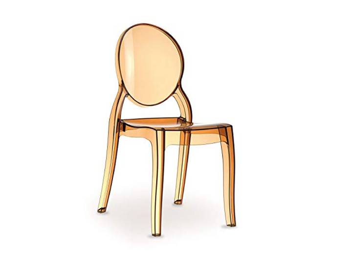 Siesta Exclusive Hochwertiger Ghost Stuhl aus transparentem Polycarbonat für Erwachsene (Keine China Ware) (Braun)