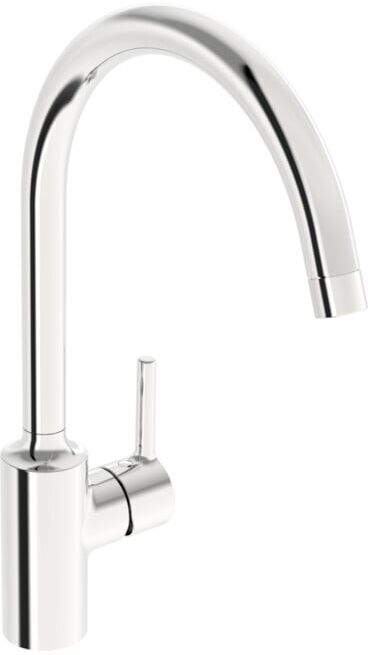 Hansa Mitigeur monotrou pour évier HANSAVANTIS commande latérale, bec 247 mm, chrome (52202267)