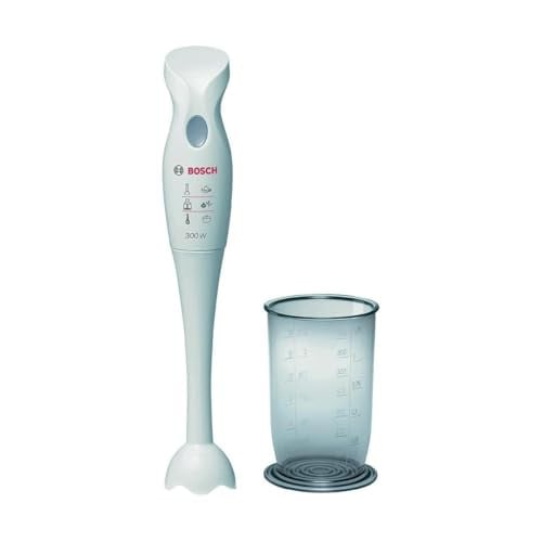 Bosch Staafmixer MSM6B150 Wit, 300 W, met afneembare mixvoet en mengbeker met deksel