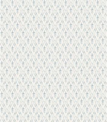 Chris Loves Julia x A-Street Prints Tillie Blue Diamond Floral Wallpaper