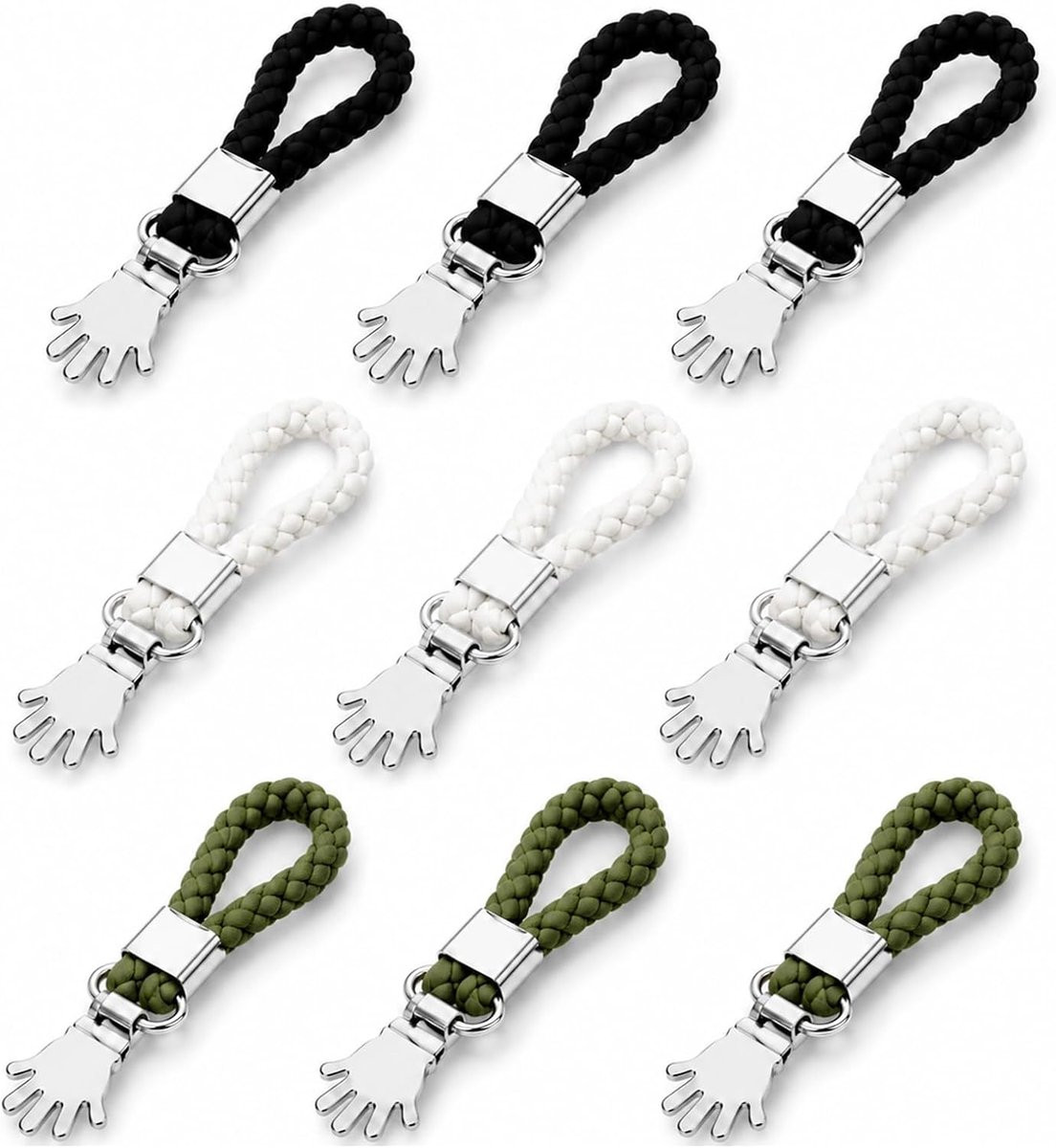 Set van 9 handdoekklemmen met gesp van metaal voor praktische opslag