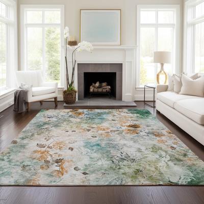 Addison Rugs Machine Washable Indoor/ Outdoor Chantille Vanishing Floral Rug