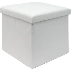 Intirilife, Hocker, Faltbarer Sitzhocker mit Stauraum (38 x 38 x 38 cm)