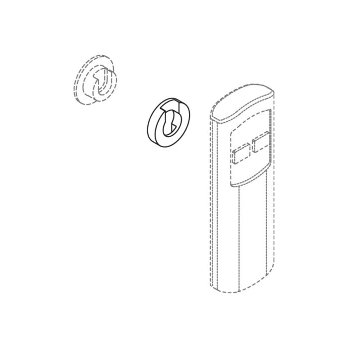 Hewi S 50 Diebstahlsicherung 66270 für Fernbedienung S 50, für Fidlock-Befestigung