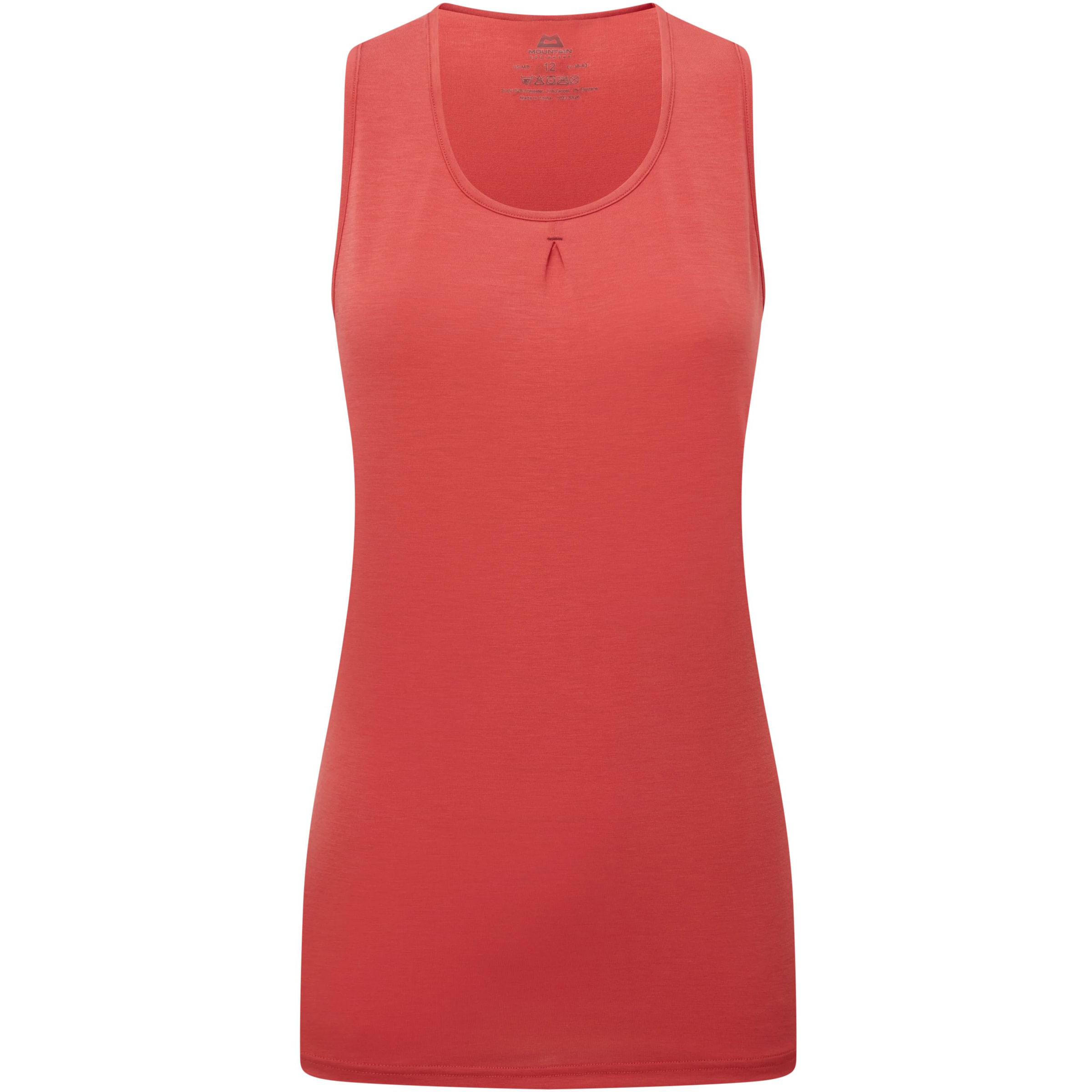 Mountain Equipment Equinox Top Damen Tanktops rot Größe M Trekking Hautfreundlich Lyocell (Tencel)