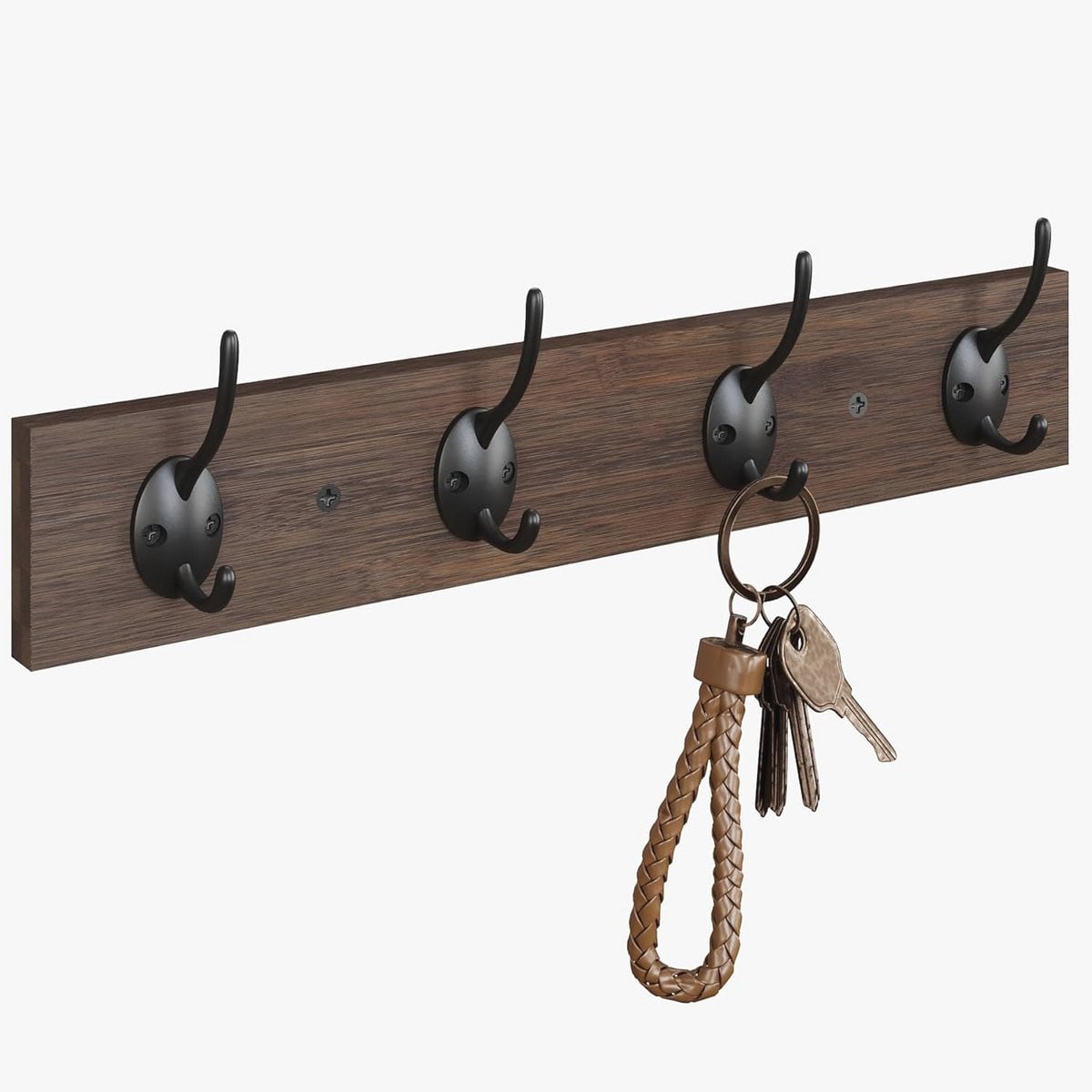 Multifunctionele wandkapstok zonder plank voor kleding en accessoires