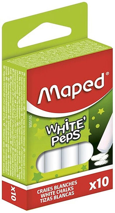 Craies blanches X10 - Maped