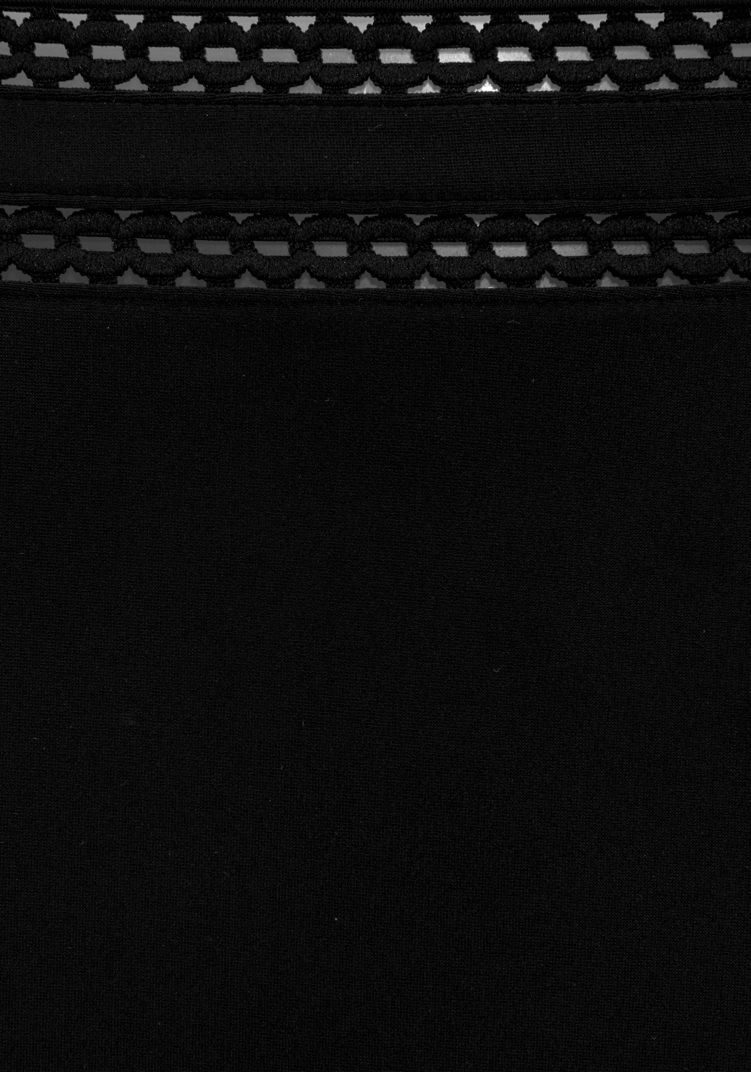 Bügel-Bikini LASCANA, Damen, Gr. 36, Cup D, schwarz, Polyamid, unifarben, Bikini-Sets Bügel-Bikini, als Neckholder schwarz 36, Cup D