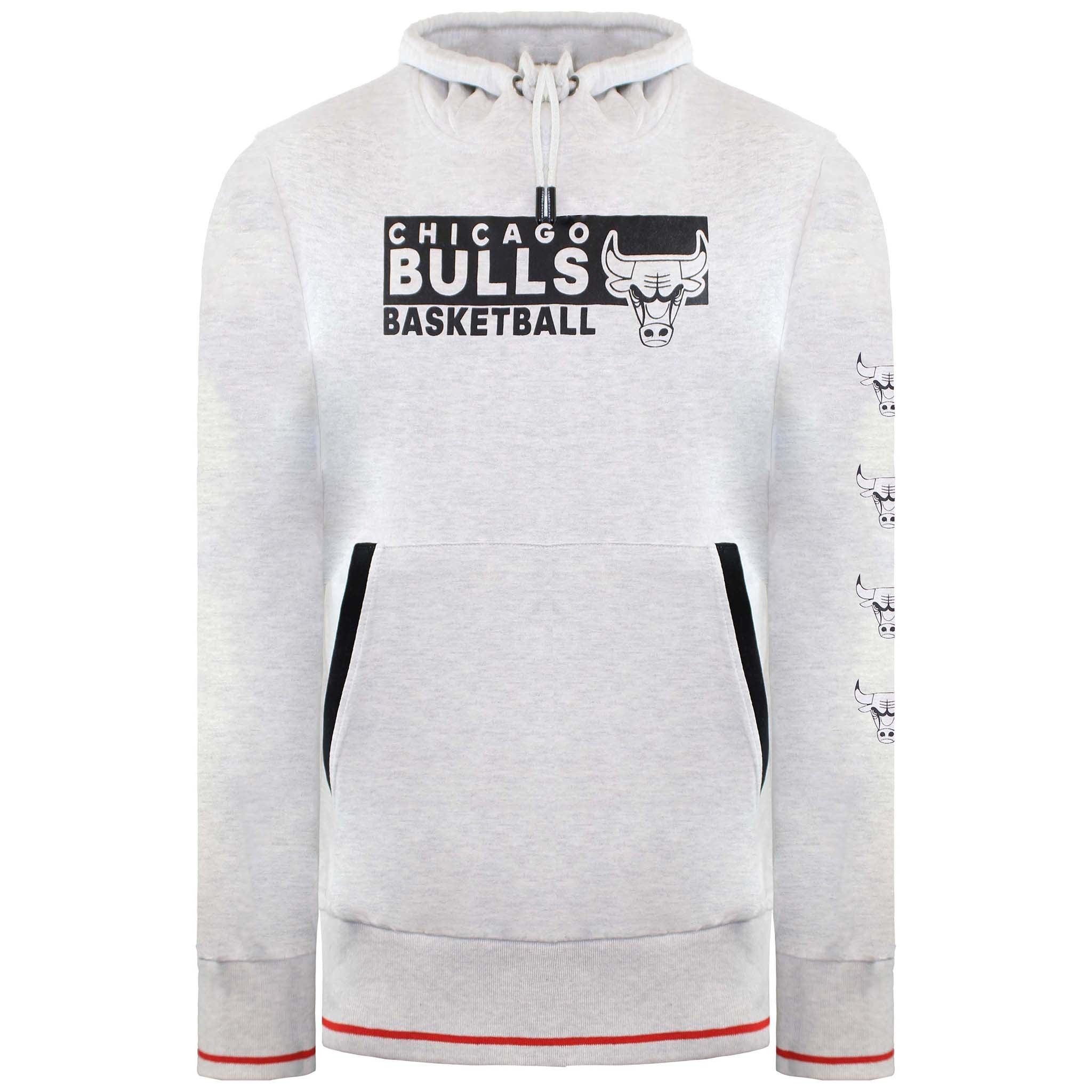 NBA Chicago Bulls Herren-Basketball-Hoodie, Grau