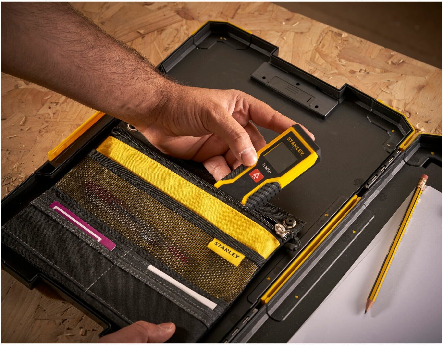 Stanley FMST82721-1 Prostack Klemmbrett mit integriertem Organizer und Schreibblock, FMST82721-1)