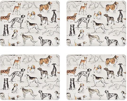 Ulster Weavers Country Dogs Set of 4 Cork Placemats