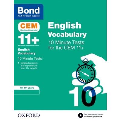 Bond 11+ CEM Vocabulary 10 Minute Tests: Ready for the 2025 Cambridge Select Insight exam, Taschenbuch von Bond 11,Christine Jenkins, Oxford