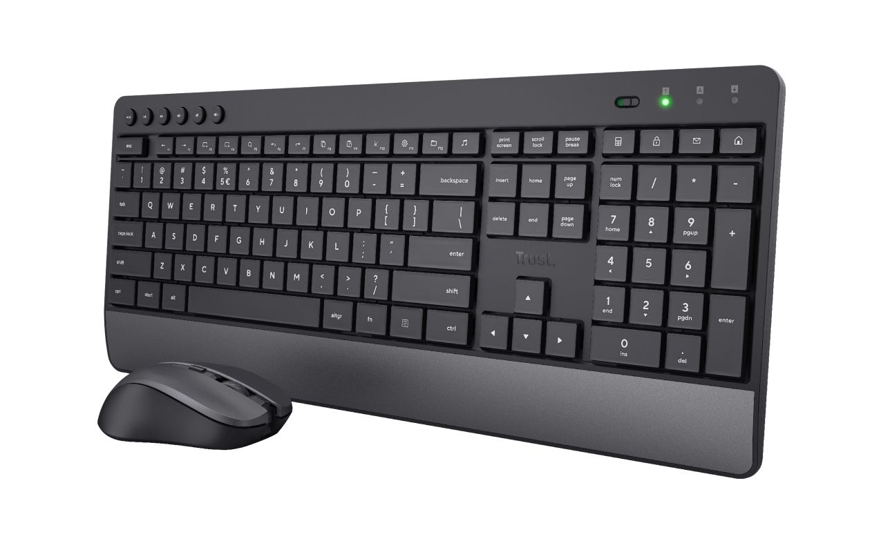 Trust Trezo Universal Tastatur RF Wireless (Schwarz) 24532