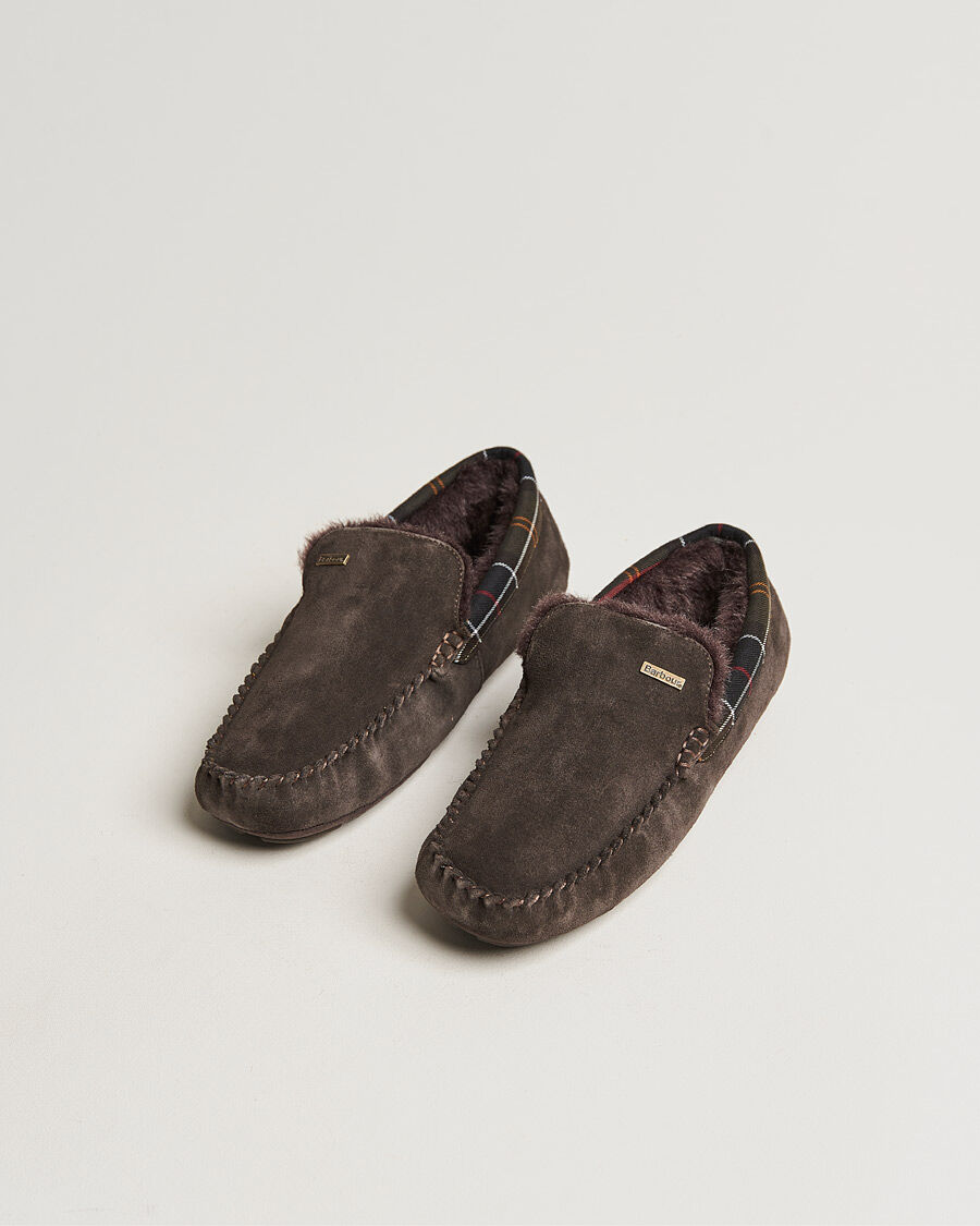 Barbour Lifestyle Monty Indoor Car Shoe Brown Suede men EU44 Brun