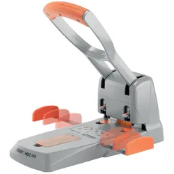 Rapid Registraturlocher HDc150 silber-orange