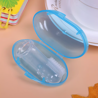 StayWell Dual Sided Silicone Infant Finger Toothbrush Ideal Baby Oral Care & Perfect Newborn Gift Blue